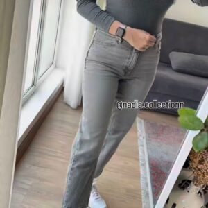 شلوار جین راسته زنانه مانگو مدل Alice Straight