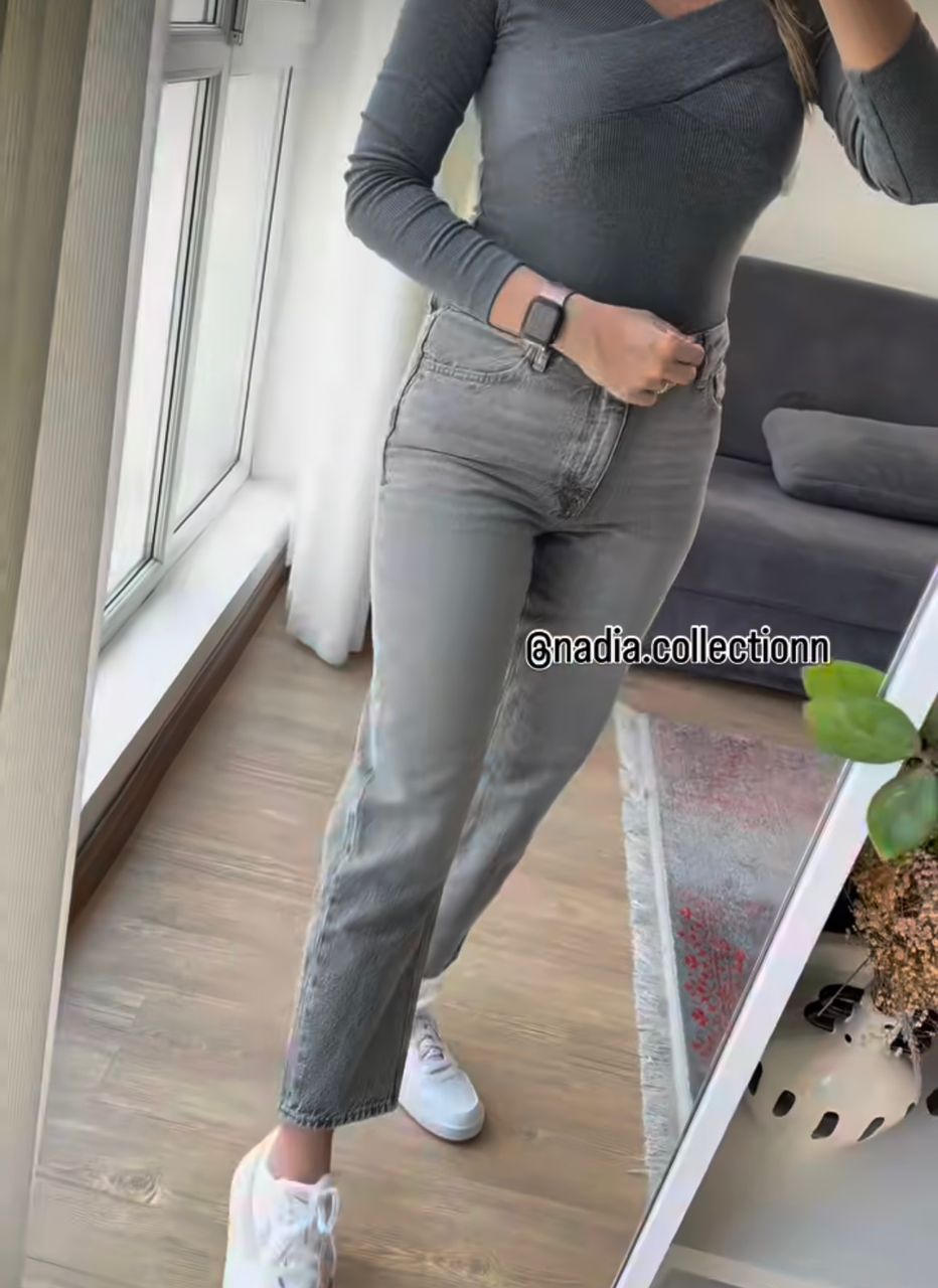 شلوار جین راسته زنانه مانگو مدل Alice Straight